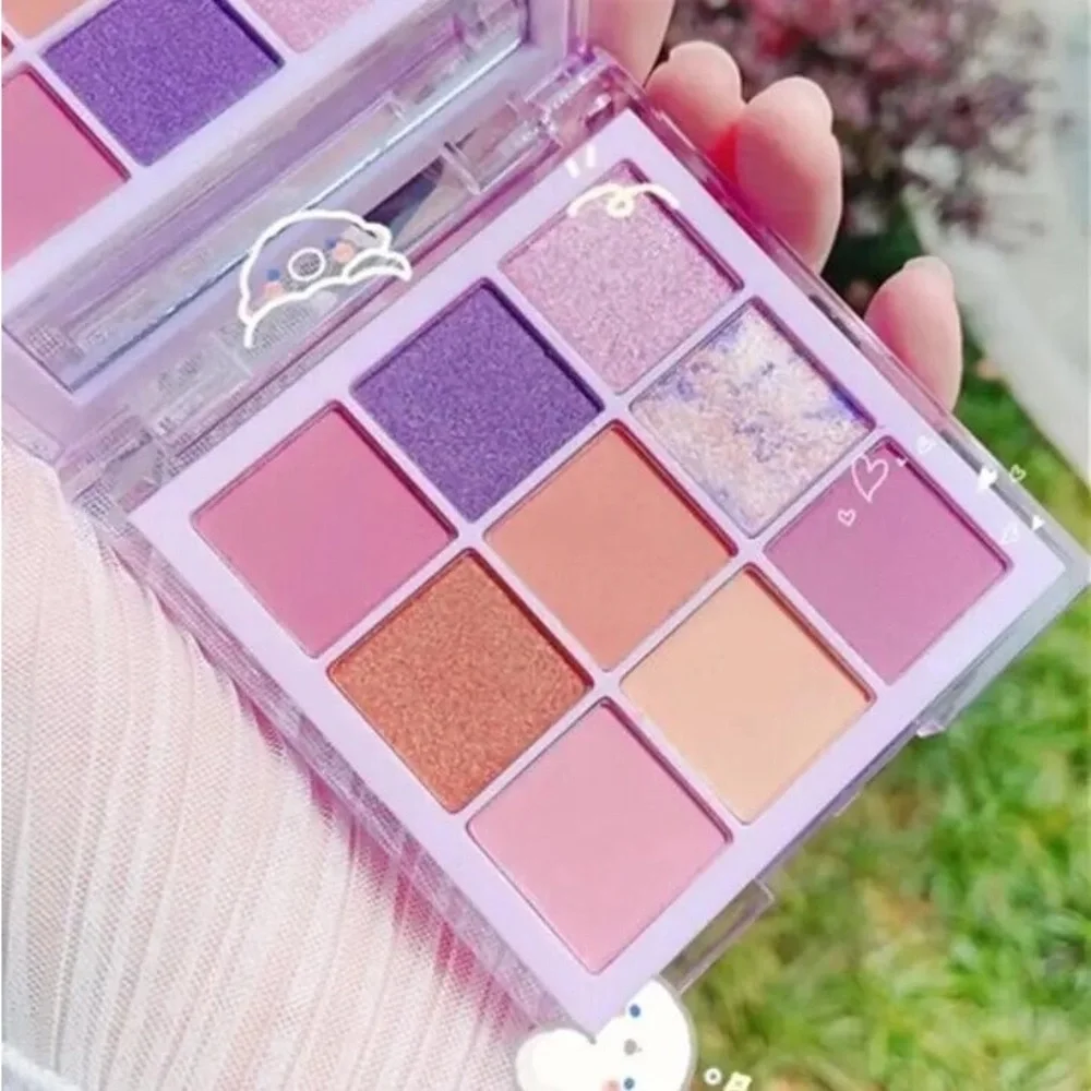 Eyeshadow palette mint rose lilac pink green purple NWT